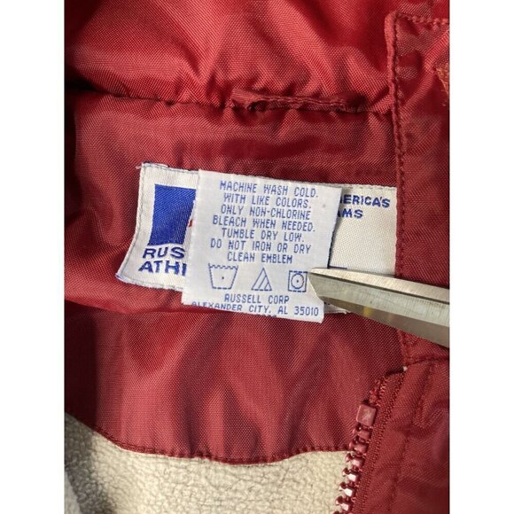 VTG Russell Athletic USC Trojans Full Zip Hooded Casual Jacket SZ XL Water Resis - Picture 7 of 16